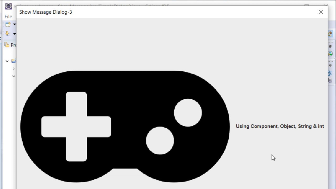 Java Swing JOptionPane ShowMessageDialog
