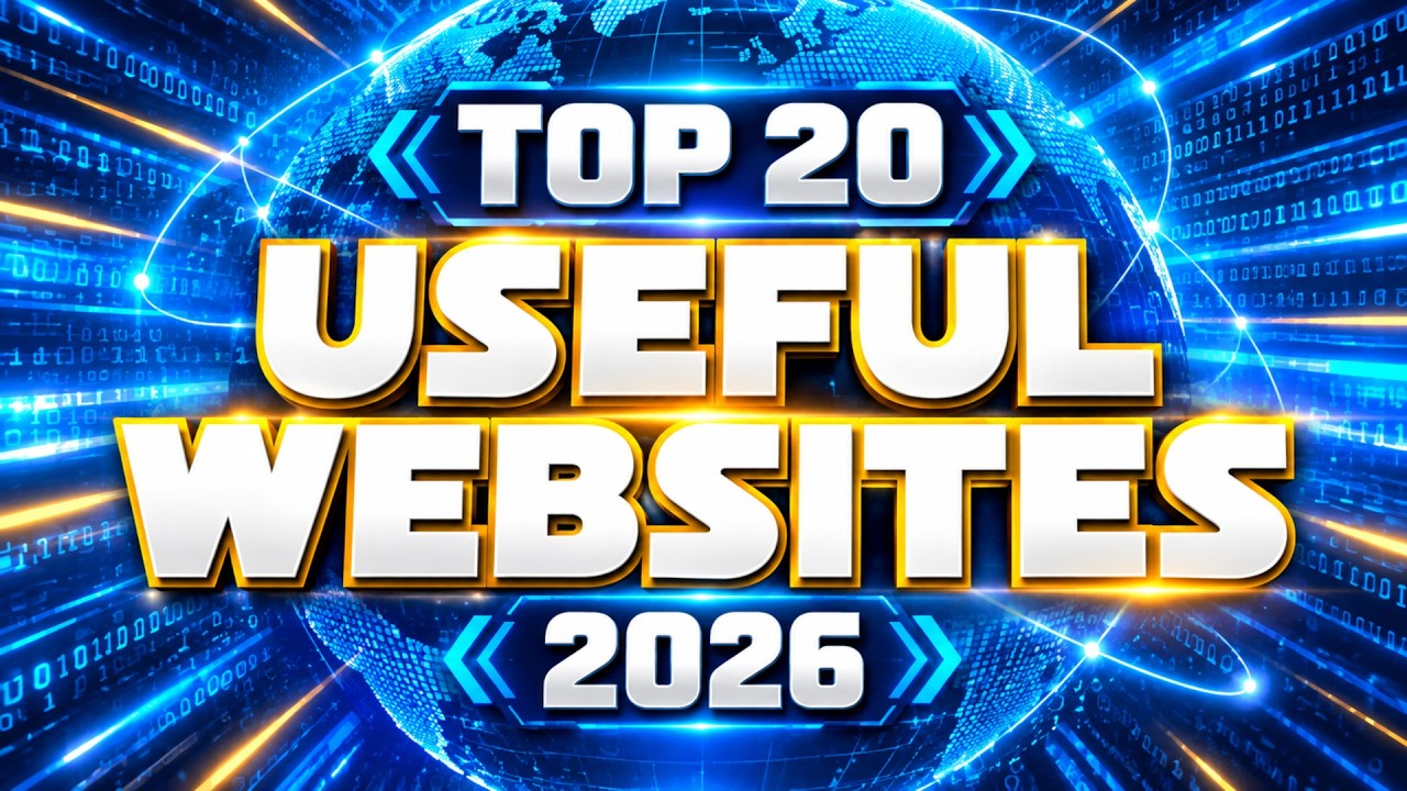 Top 20 Most Useful Websites You Need to Know! 2026