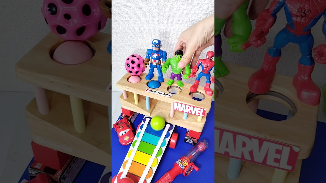 🌈Sound＃47 Marvel Spider-Man Oody satisfying ASMR #shorts #asmr #funny @marblerun-asmr