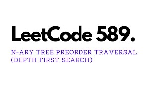 Download the video "N-ary Tree Preorder Traversal - LeetCode 589 - JavaScript"