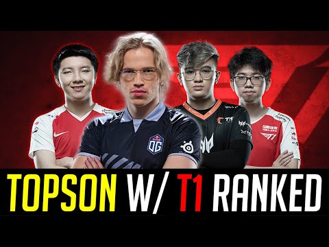 Topson with T1 in SEA pubs - Signature Hero Mid DOTA 2