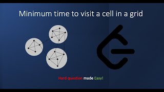 YouTube video 'Minimum time to visit a cell in a grid | Leetcode | 2577'