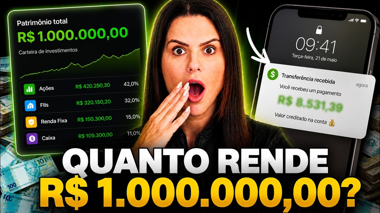 QUANTO RENDE 1 MILHÃO DE REAIS POR MÊS NA PRÁTICA!