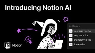 the "swoosh" sound at  is very cringe.（00:00:07 - 00:01:25） - Introducing Notion AI