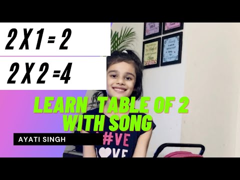 Table of 2 | Learn  Multiplication - Table 2 | Ayati Singh | Kids Learning