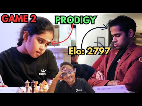 9-year-old Bodhana vs 2797 rated Arjun Erigaisi | Game 2 | WR Chess Masters Cup 2024