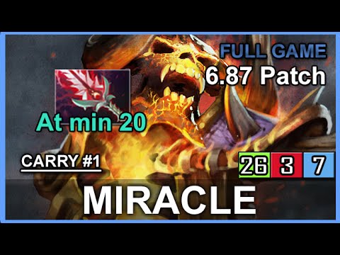 Miracle Clinkz 6.87 | 20 min Bloodthorn | Full Game