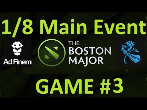 AD Finem vs NewBee .Game#3. 1/8 final match. Dota 2:The Boston Major| CaspeRRR & 4ce [RUS]
