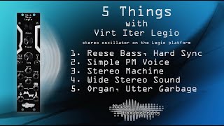 Video thumbnail for 5 things you can make with Virt Iter Legio stereo oscillator by Noise Engineering
