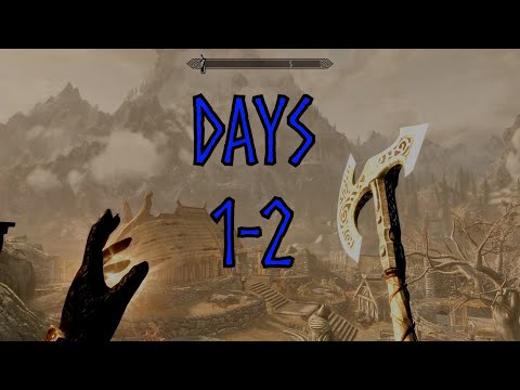 SKYRIM Ya Ded Ya Ded | Legendary Hardcore Survival Mode | UHC Challenge Episode 1