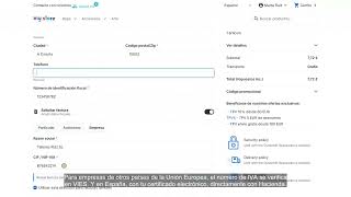 RKR Datos de Facturación: factura bien emitida desde el checkout
