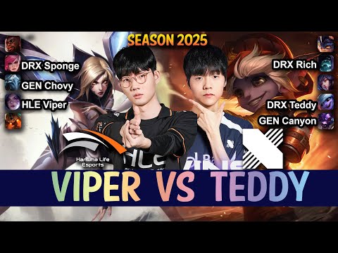 HLE Viper vs DRX Teddy - Viper KAI'SA vs Teddy TRISTANA ADC - Patch 15.7 KR Ranked | lolrec