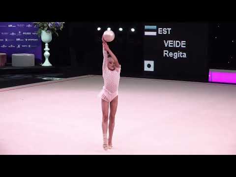 Miss Valentine Tartu 2023 Fedoroff Olivia, Veide Regita, Shvacko Marta ball rhytmics gymnastic