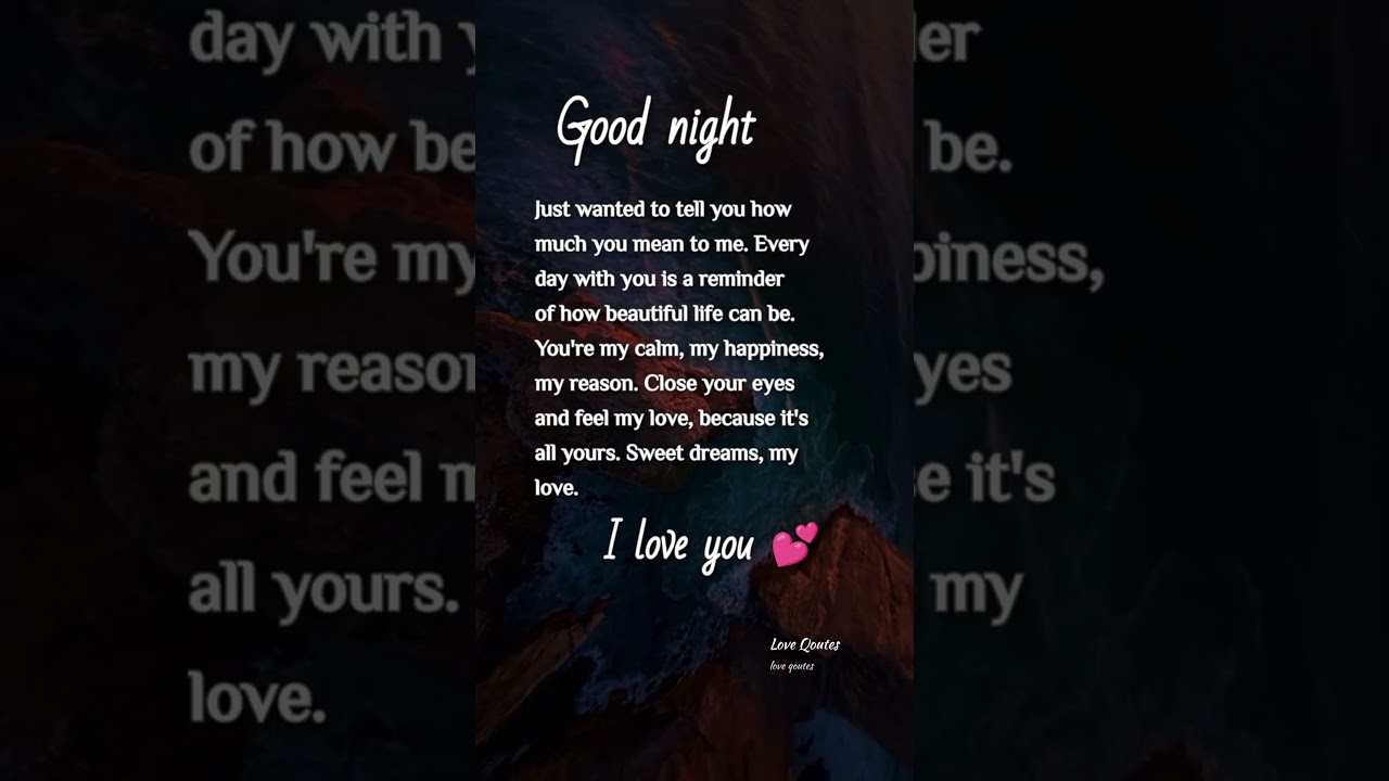 🌙 Good Night My Love 💖 | Feel My Love Even In Your Dreams 😴💫#viralvideo #love #goodnight #lovestatus