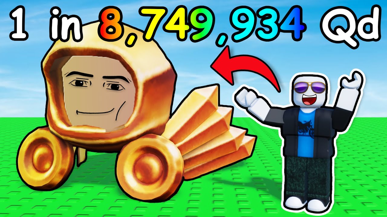 Using MAX LUCK to get THE RAREST Items in Roblox...