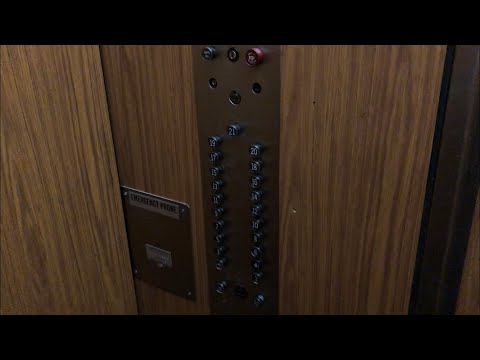 HIGH RISE OTIS BLACK BUTTON ELEVATOR @ 3639 N Pine Grove - Chicago, IL.