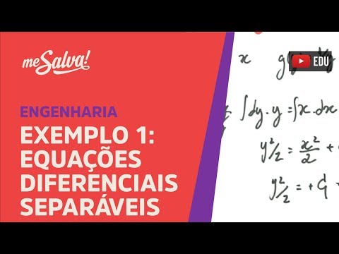 Me Salva! Equações Diferenciais Separáveis - Teoria e exemplo