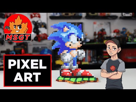 Easy Sonic Perler Bead Pattern