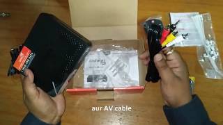 Dish TV HD Set Top Box ( D-5004 HD ) Unboxing and First Time Connectivity with TV