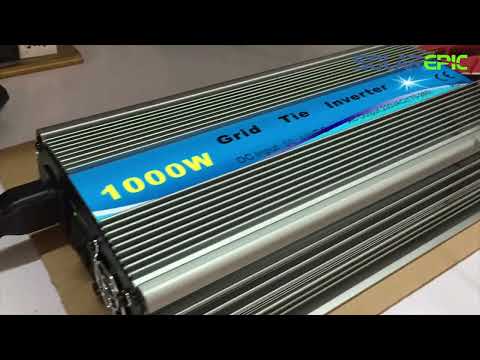 About 1000W Solar Grid Tie Inverter 110V or 220V MPPT Pure Sine Wave Inverter test