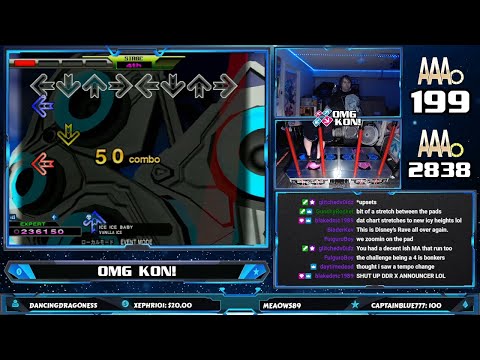 OMG KON! | ICE ICE BABY (D-EXPERT) PFC AAA 999,780 [DDR X2]