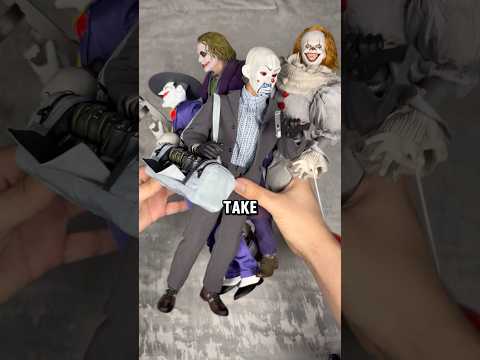 RANKING ALL MY CLOWNS🤡😂 #arttheclown #pennywise #joker #heathledger #hottoys #actionfigures