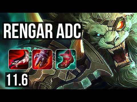 RENGAR & Ivern vs EZREAL & Karma (ADC) | 12/1/3, 2100+ games, 1.6M mastery | KR Diamond | v11.6