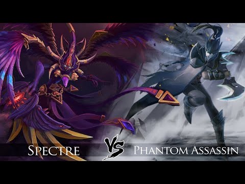 Spectre vs Phantom assassin |1×1 battle| (same items)! Who will win? Dota 2