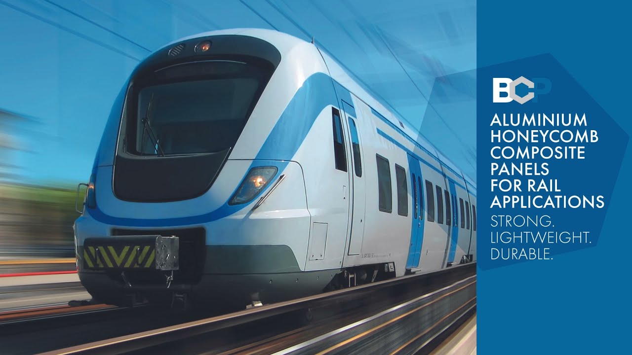 Composite panels for rail applications