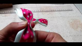 A8 Story  Princess rib dot bow hair accessories children&#39;s hair accessories bow tutorial ultra clear