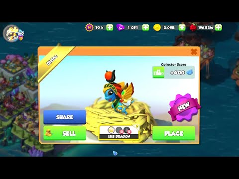 Hatched Isis Dragon-Dragon Mania legends | Siege Clan event | DML