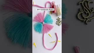DIY handmade Rakhi #rakhi making at home #macrame rakhi#trending #shorts#youtube