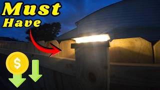 Solar Powered 4x4 Fence Post Cap Light Kit (Install/Review)