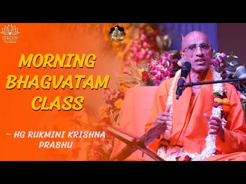 Morning Bhagavatam Class by HG Rukmini Krishna Prabhu || SB-4.8.34 || ISKCON Faridabad