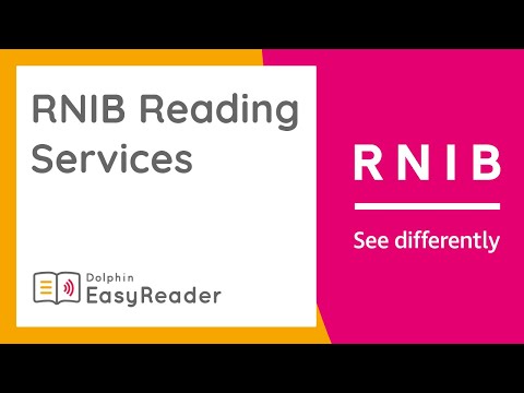 Access RNIB Reading Services, with the FREE EasyReader App!