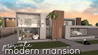 Modern Mansion (Exterior) | Bloxburg Speedbuild