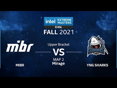 CS:GO - YNG Sharks vs. MIBR [Mirage] Map 2 - IEM Fall 2021 - Upper Bracket - SA