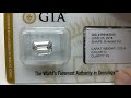 Flawless Diamond of 3ct Emerald Shape D color Sealed and Certified by GIA