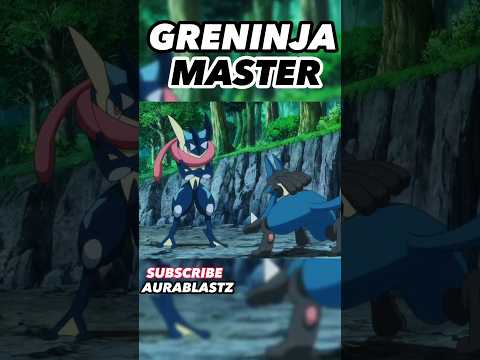 greninja master 😈 || aura blast z ||  #attitudestatus #ashgreninja #ashketchum  #trendingshorts