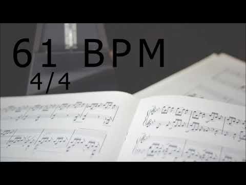 Free Online METRONOME 61 BPM 4/4 (Music practice)