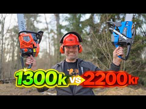 1300kr vs 2200kr - Är Vevor och Biltema samma motorsåg?