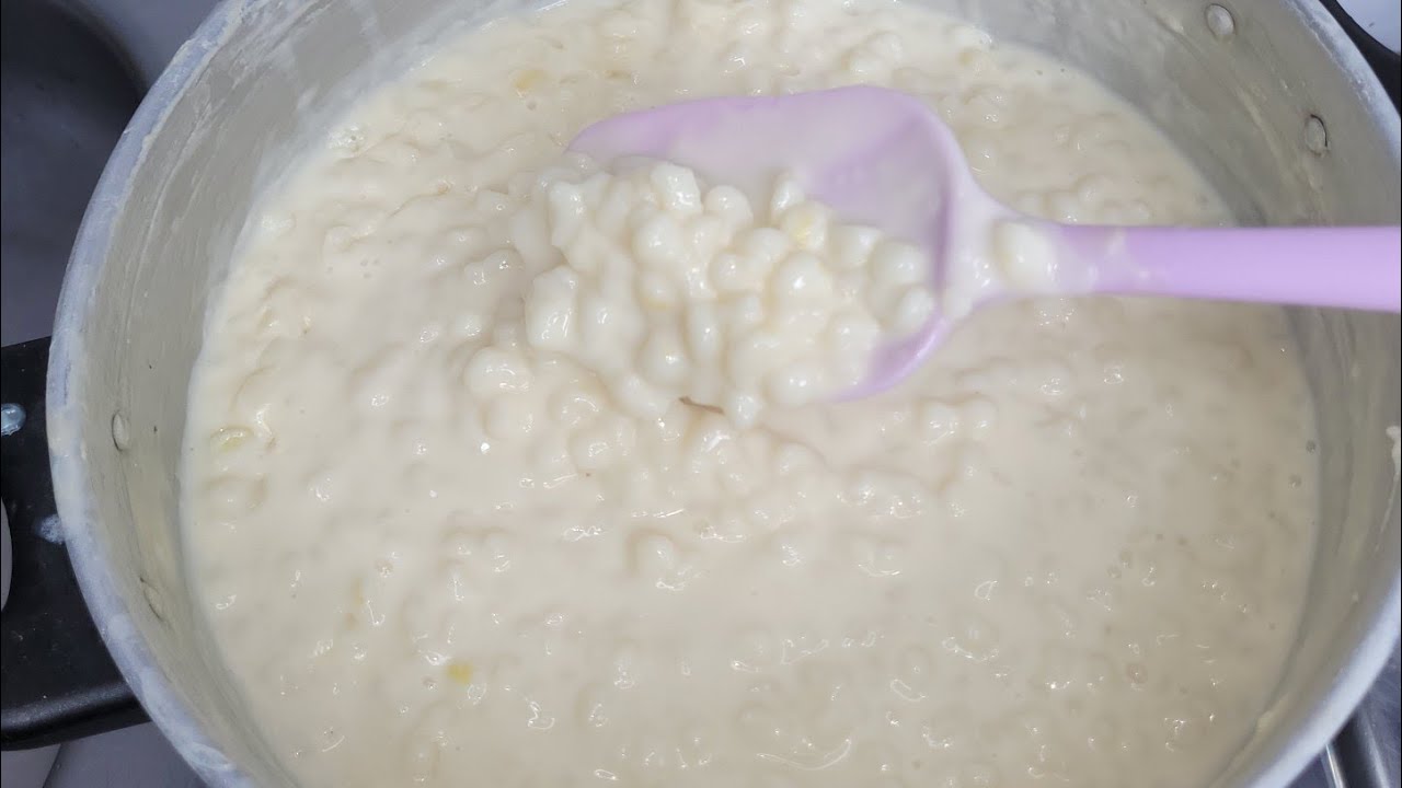 Canjica Cremosa Com Leite Condensado Mungunzá