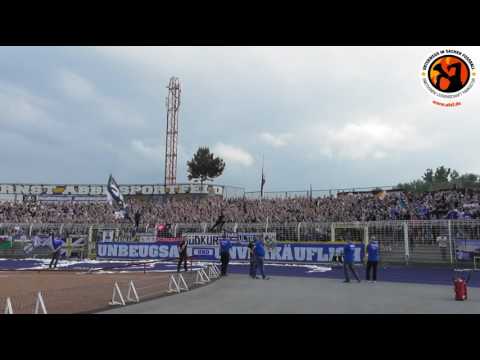 Carl Zeiss Jena - Rot Weiß Erfurt Pokalfinale 28.05.16 Pyro & Support