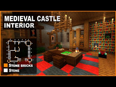 Stevler - Minecraft: How to decorate a Medieval Castle | Interior Design Tutorial