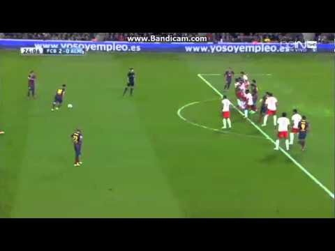 Lionel Messi Golazo Tiro LIbre | Barcelona vs Almeria 2-0 | Liga BBVA 02/03/2014 HD