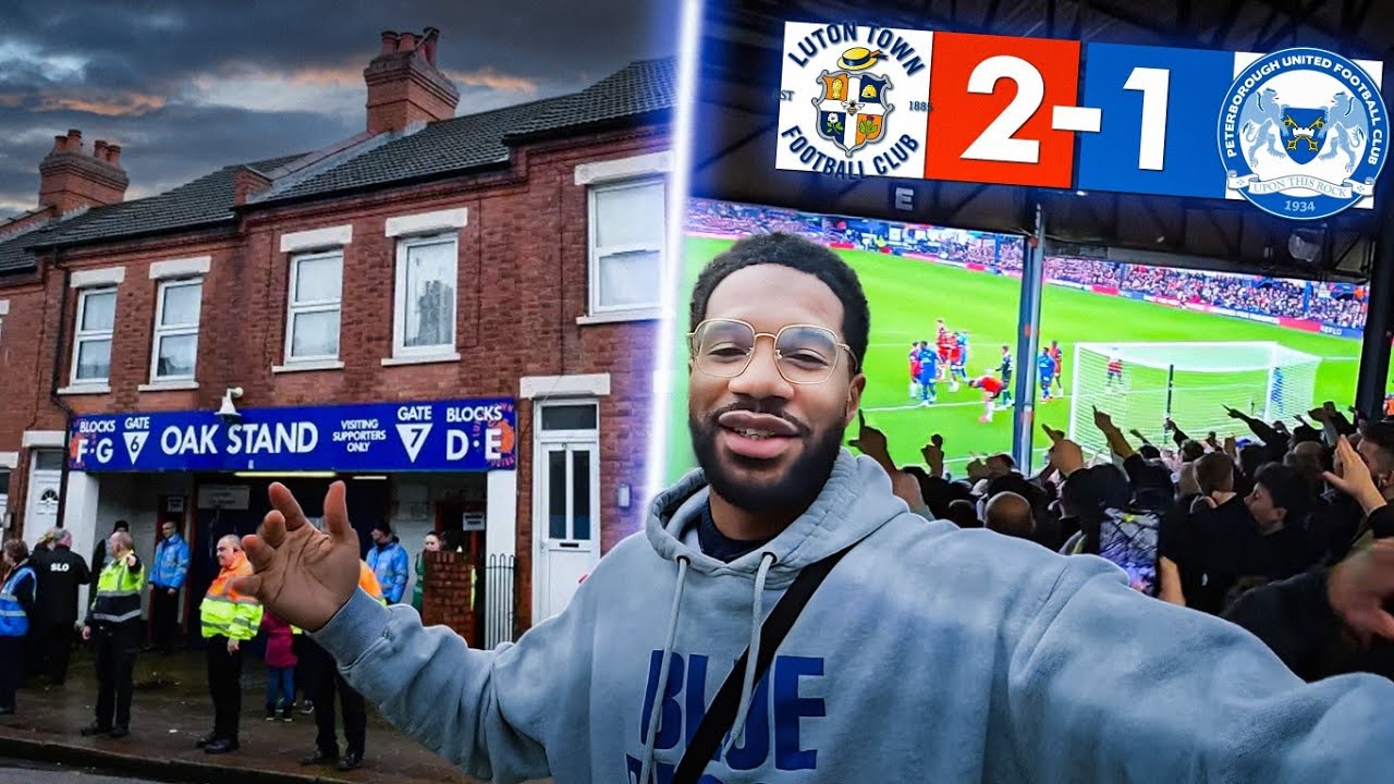 WE GET TO GO HOME! Luton Town vs Peterborough United | Away Days