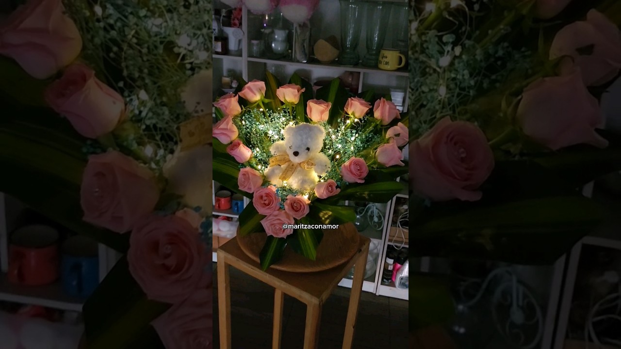 #Tutorial #arreglofloral #floresconpeluche #peluche