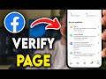 How To Verify Facebook Page 2025