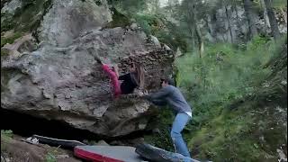 Video thumbnail of Sol Forastero, V9. Mineral del Chico