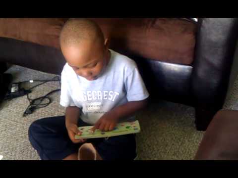 Jayvin reading his 123 book (age 3)